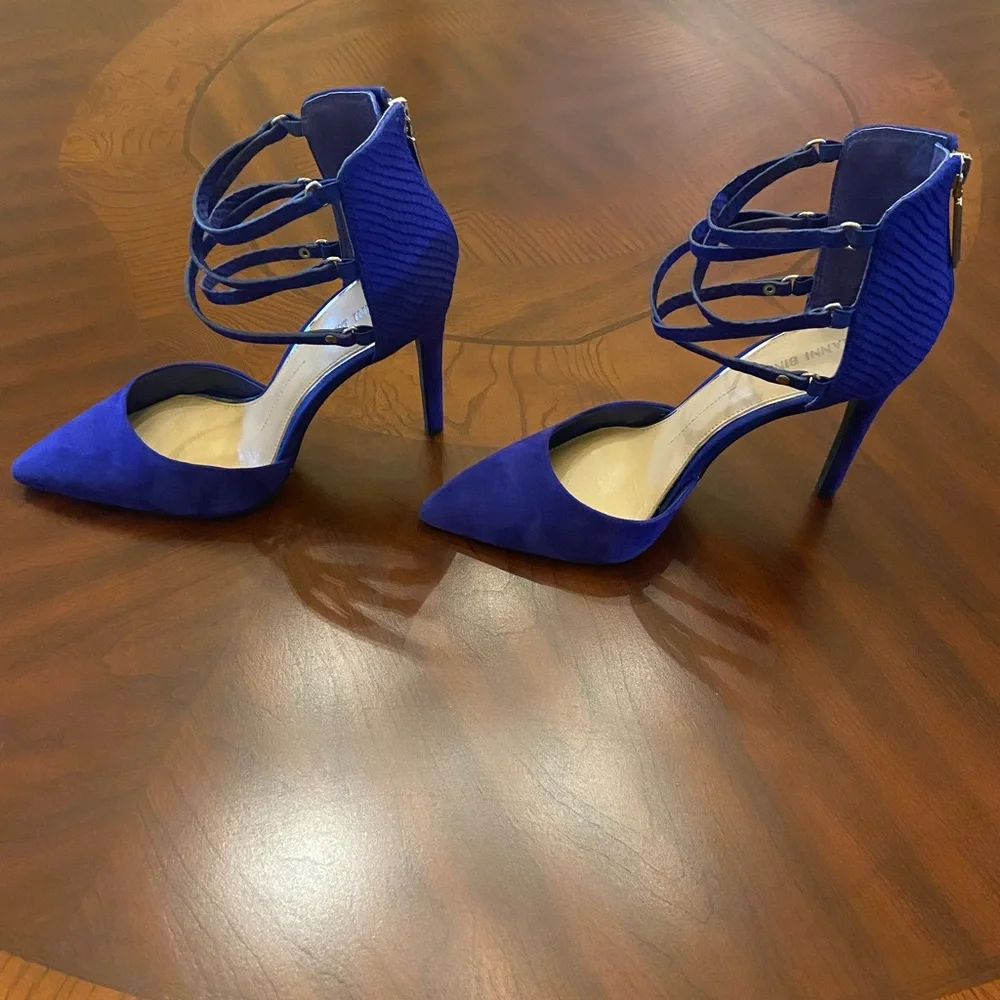 Gianni Bini Royal Blue Strappy Heels - Picture 4 of 10